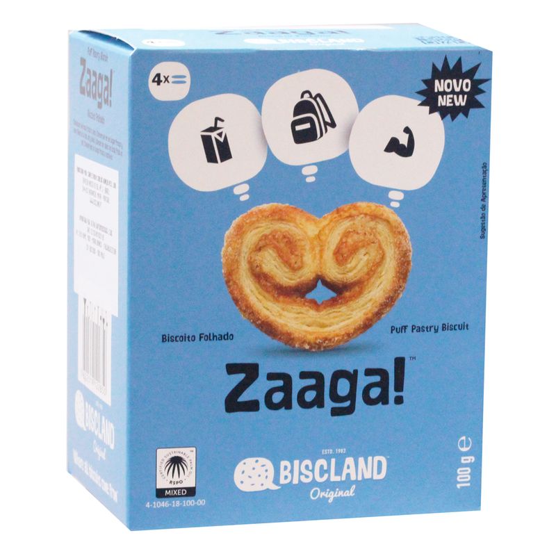 Biscoito Biscland Zaaga 100g (5602519122850)