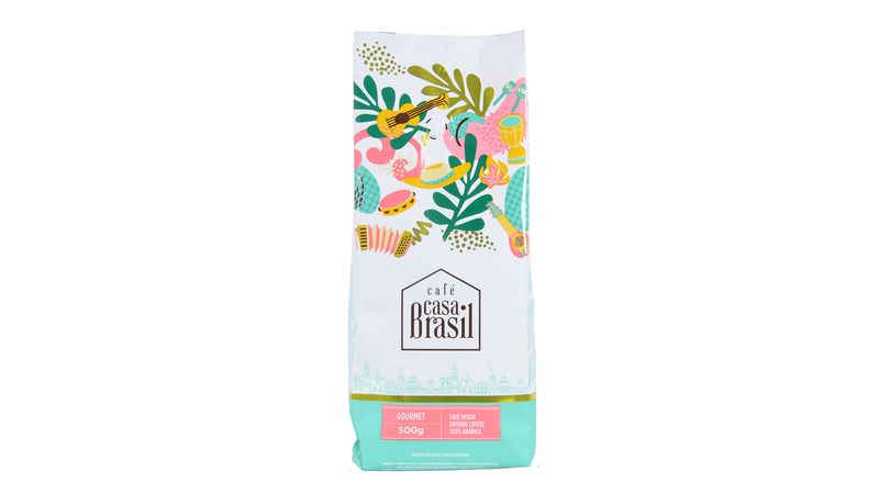 Café Casa Brasil Gourmet em Grãos, 500g, 100% arábica - cafecasabrasil