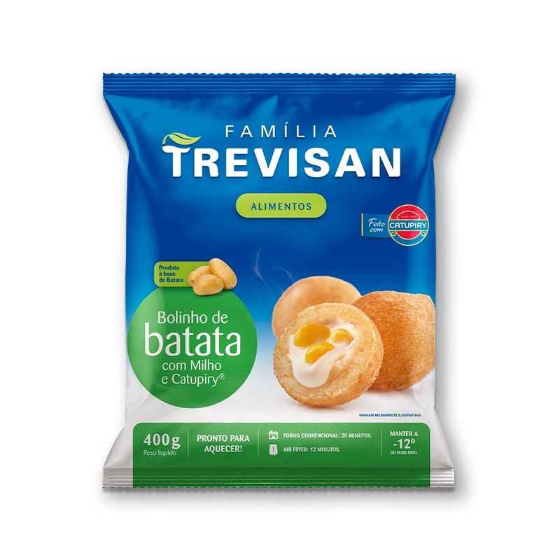 Bolinho Batata Trevisan Com Milho Catupiry 400g (7898961303406)