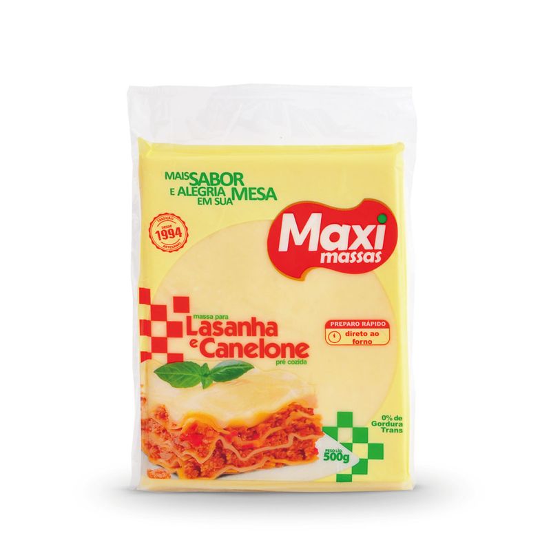 Massa Lasanha Maxi Massas 500g (7898232120015)