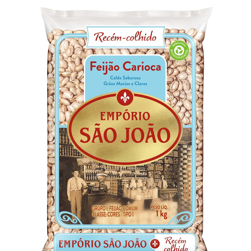 Feijão carioca Empório São João 1kg - Supermercado Savegnago