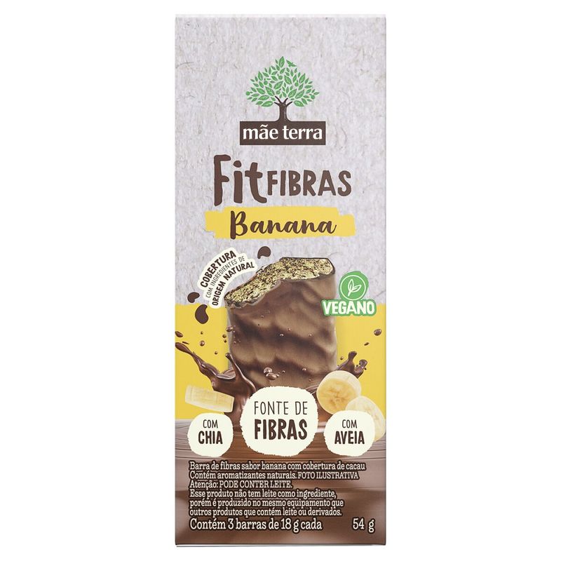 Cereal Barra Mãe Terra Fitfibras Banana 54g (7891150089242)