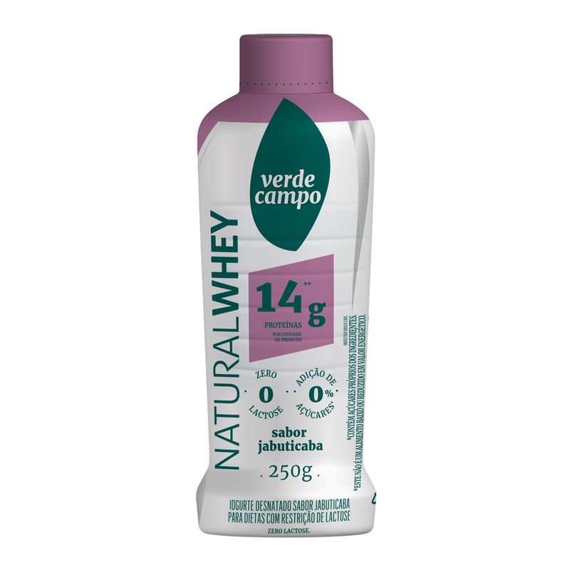 Iogurte Lacfree Natural Whey 250g 14g Jabuticaba (7898205925142)