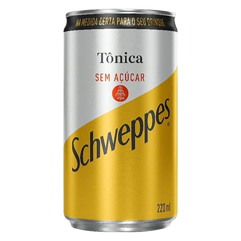 Água Tônica Schweppes 220ml Lata Sem Açúcar (7894900361308)