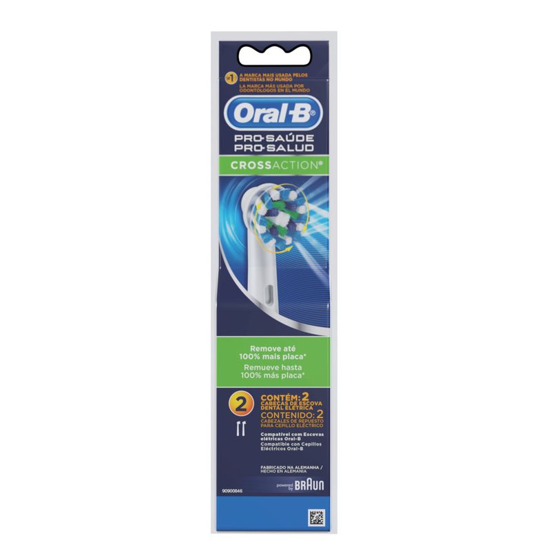 Refil Escova Dental Oral B Com 2 Flossac (4210201038719)