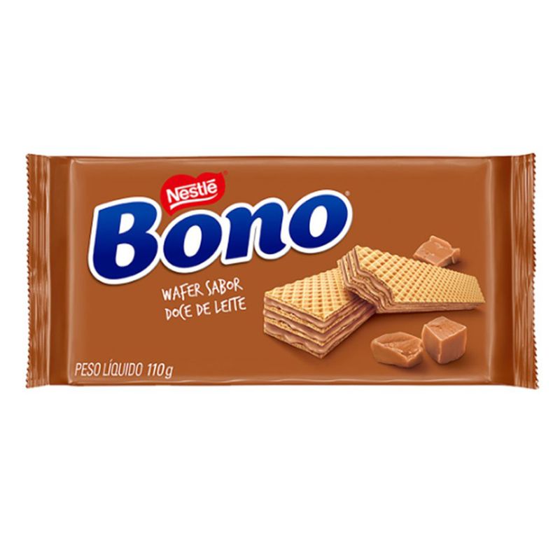Biscoito Wafer Nestlé Bono Doce Leite 110g (7891000364215)