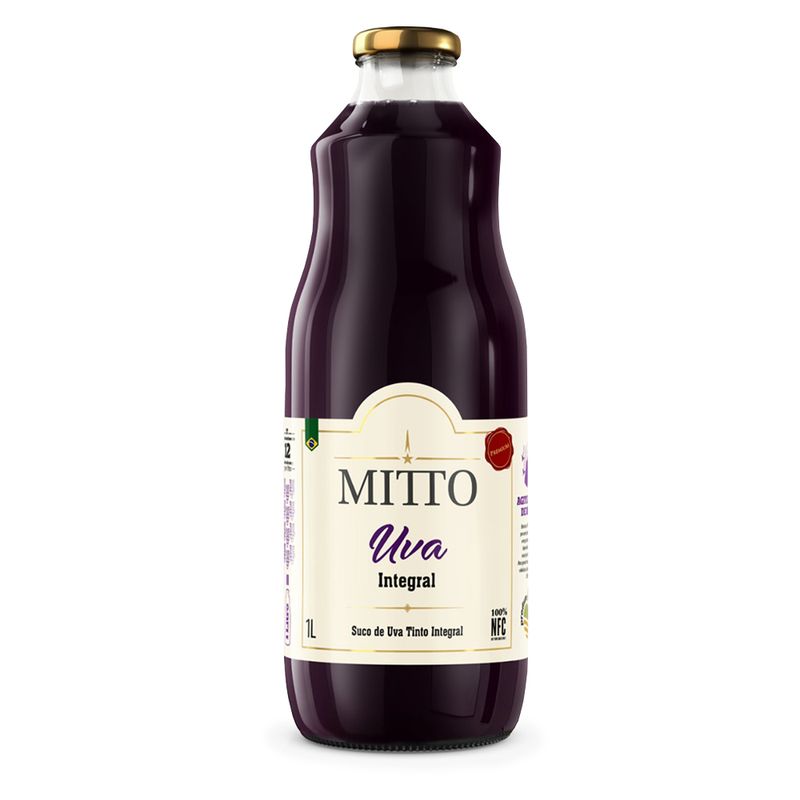 Bebida Com Suco Mitto Uva 1L (7898917467930)