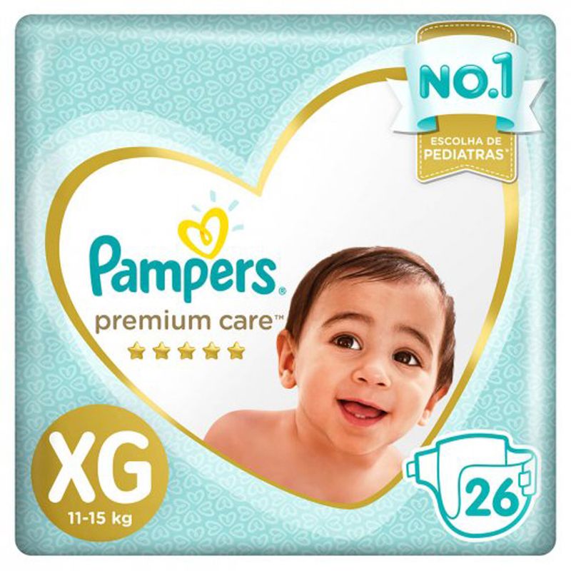 Fralda Pampers Premium Care Xg Com 26 (7500435132381)