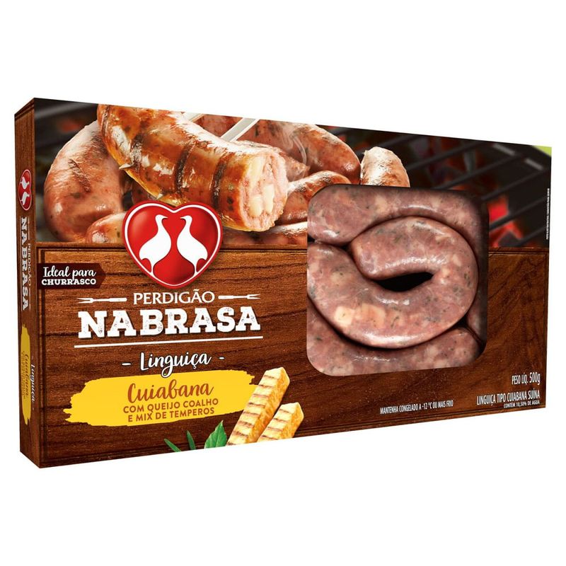 Linguiça Cuiabana Perdigão Com Queijo Coalho 500g (7891515585754)