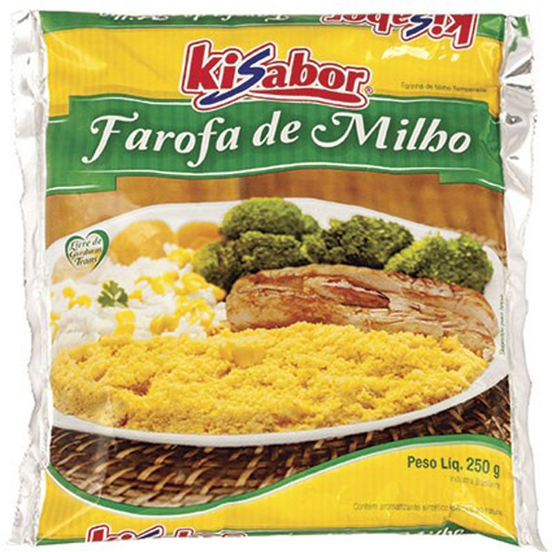 Farofa pronta de milho Kisabor 250g (7898416521409)