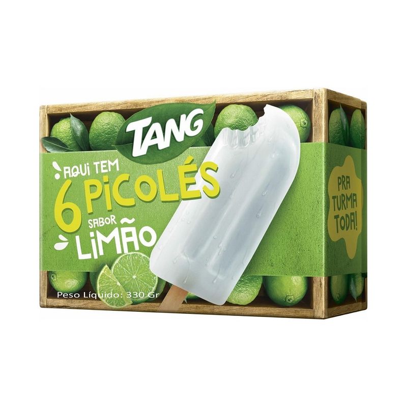 Sorvete Multipack Tang Limão cx com 6 unid de 55ml cada (7899975801988)