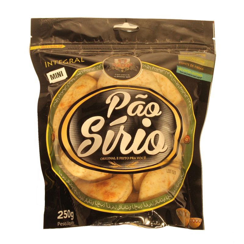 Pão sírio integral Kebai 250g (7898994534266)