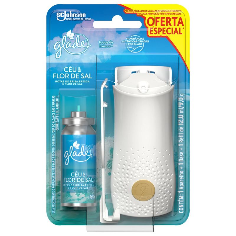 Odorizador Aerossol Glade Céu E Flor Sal 12ml (7894650939796)