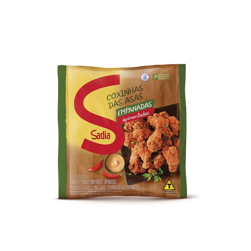 Coxinha Asa Frango Empanada Apimentada Sadia 400g (7891515562625)