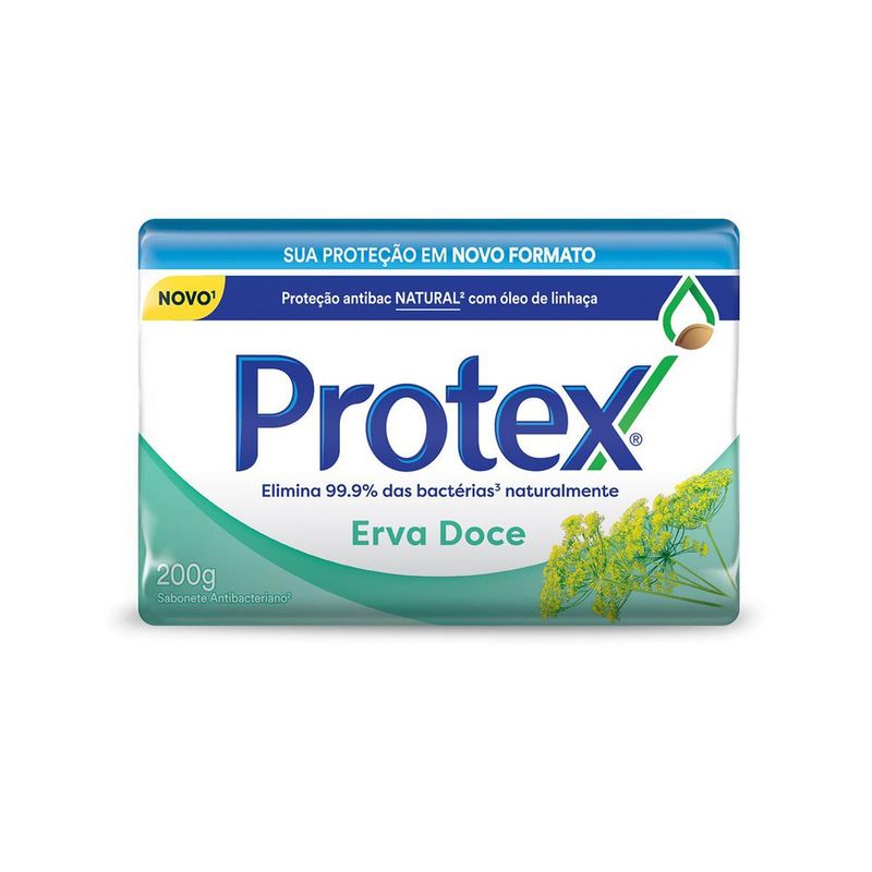 Sabonete Antibacteriano em Barra Protex Erva Doce 200g (7509546654096)