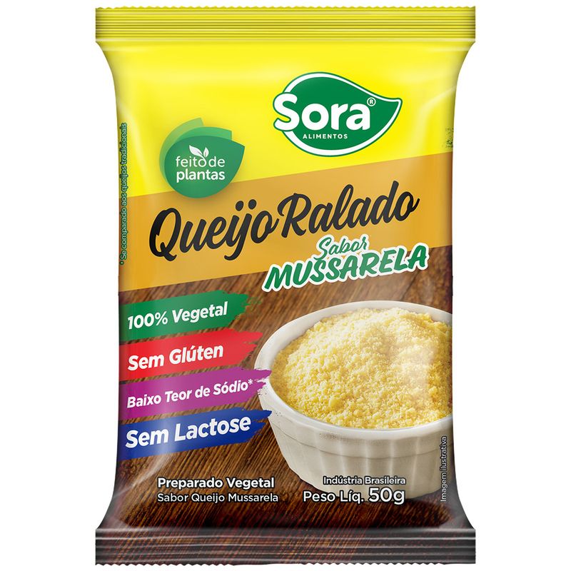Queijo Vegetal Sora Ralado Muçarela 50g (7898614670664)