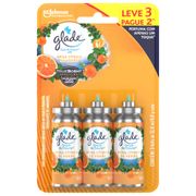 Odorizador Aerosol Glade 12ml Lv 3 Pg 2 Refil Brisa Cítrica