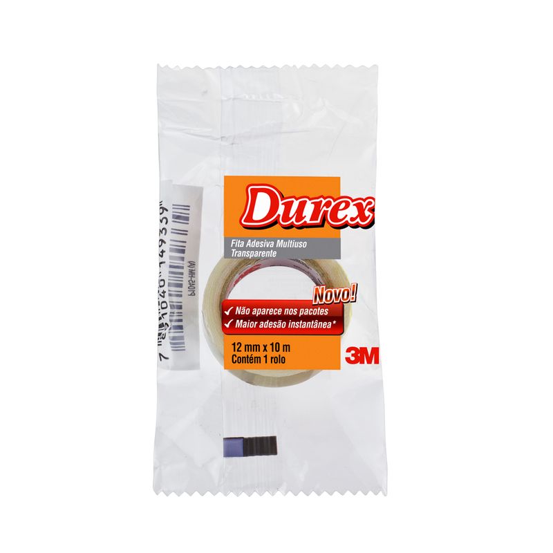 Fita Adesiva Durex 12x10m Transparente (7891040149339)