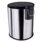 LIXEIRA-INOX-EURO-5L-C-PEDAL-PRETA