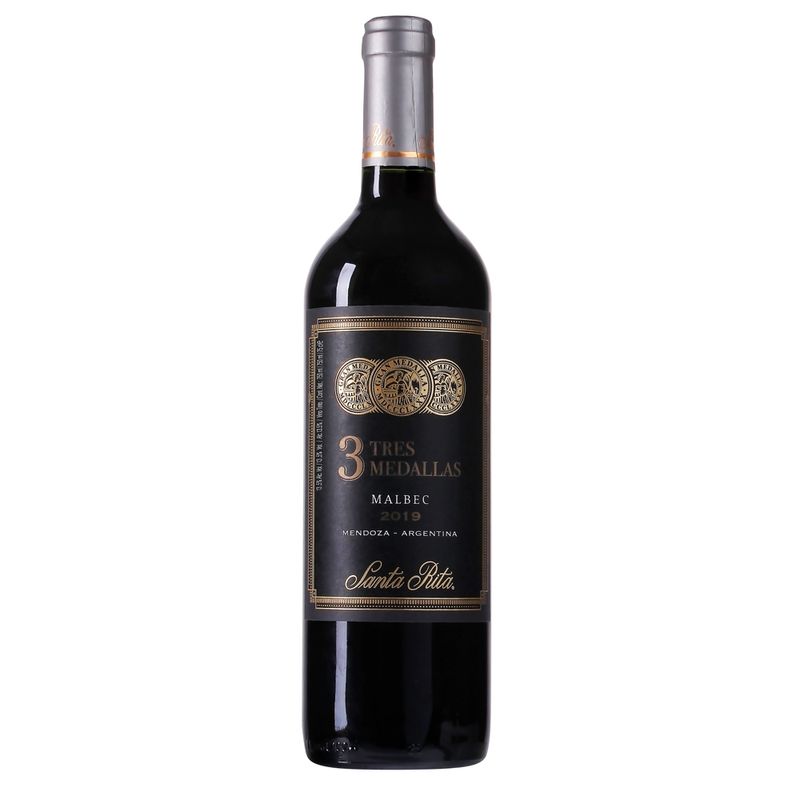 Vinho Argentino Tres Medallas Malbec 750ml (7798090163653)
