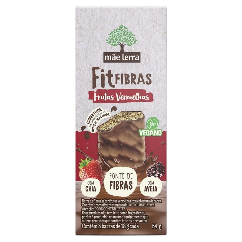 Cereal Barra Mãe Terra Fitfibras Frutas Vermelhas 54g (7891150089235)