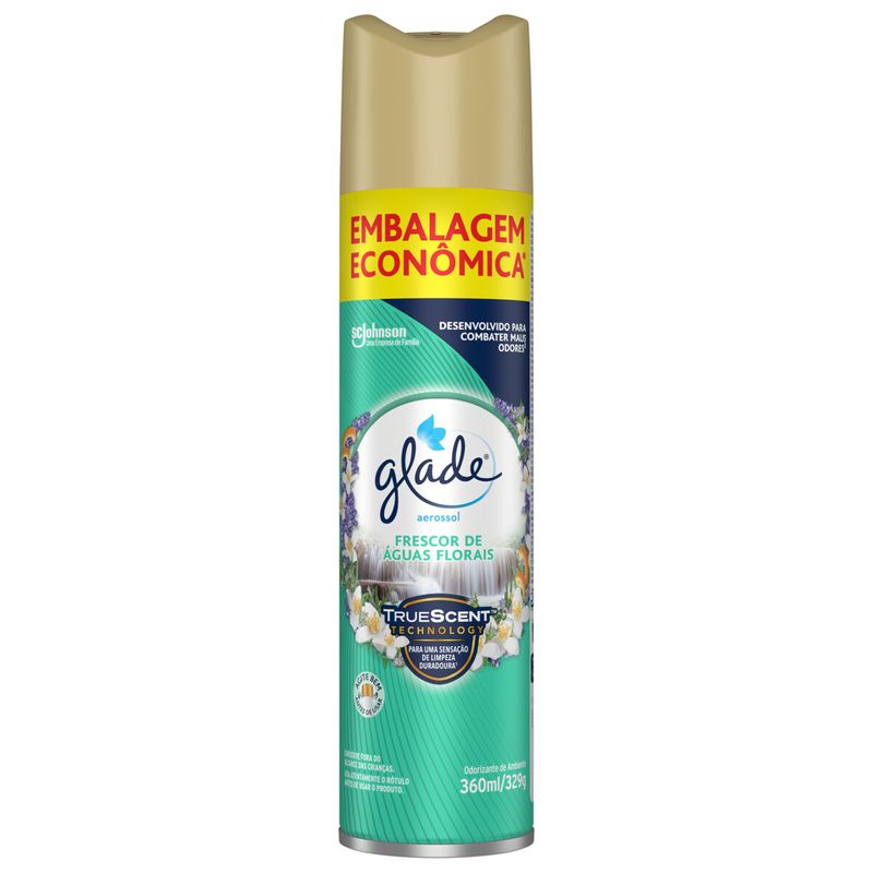 Odorizador Aerosol Glade 360ml Águas Florais (7894650007891)
