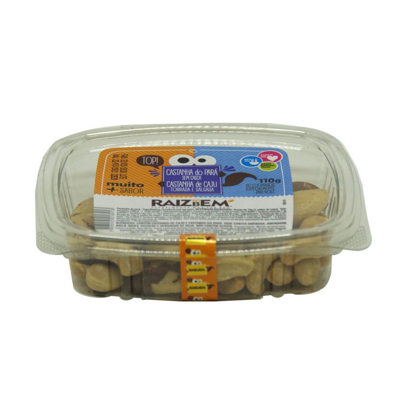 Mix Castanha Pará Caju Raiz Do Bem 110g (7898925218913)
