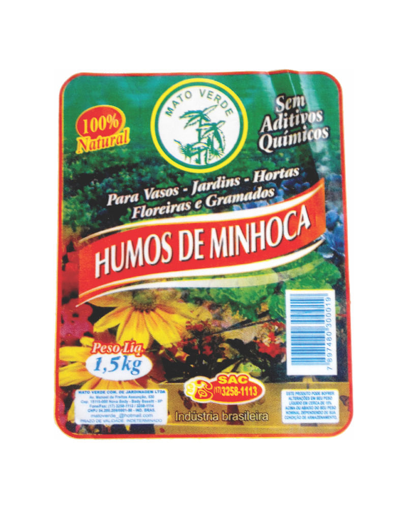 Humus Minhoca 1,5kg M.Ver (7898307200154)