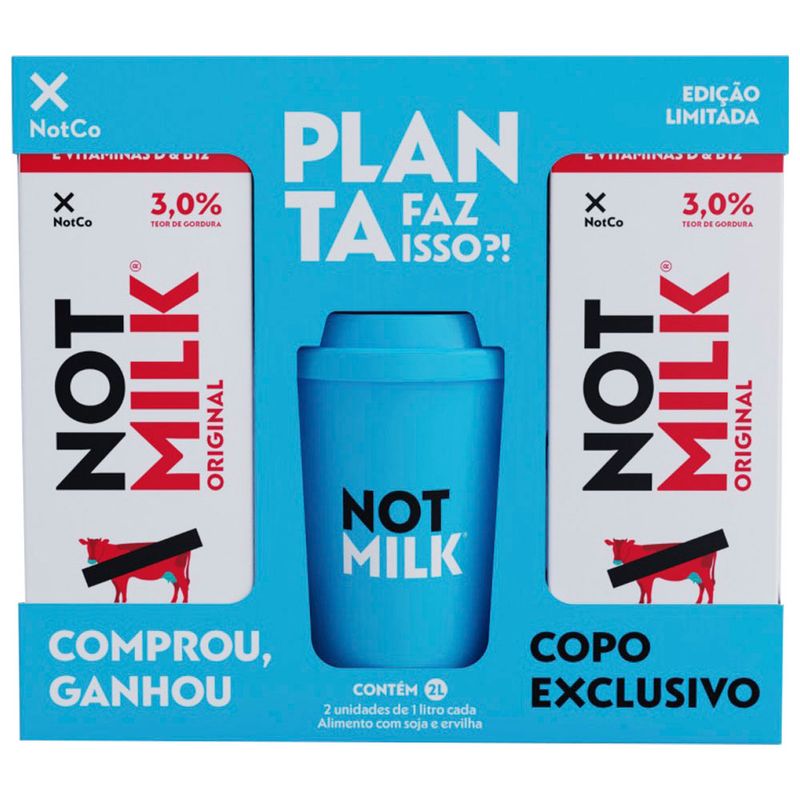 Bebida Not Milk 1l Com 2 Grátis 1 Copo (7898686950435)