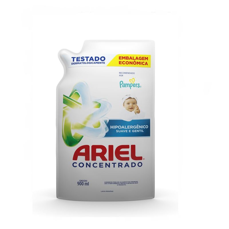 Sabão Ariel líquido concentrado suave 900ml (7500435156639)