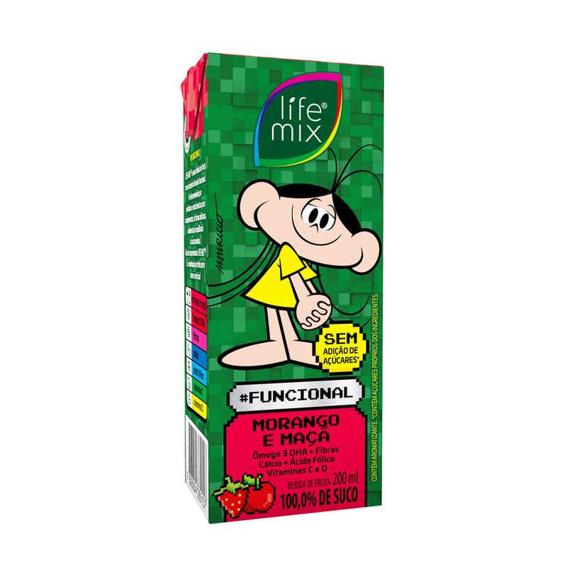 Bebida Com Suco Life Mix Kids Morango E Maçã (7898954360157)