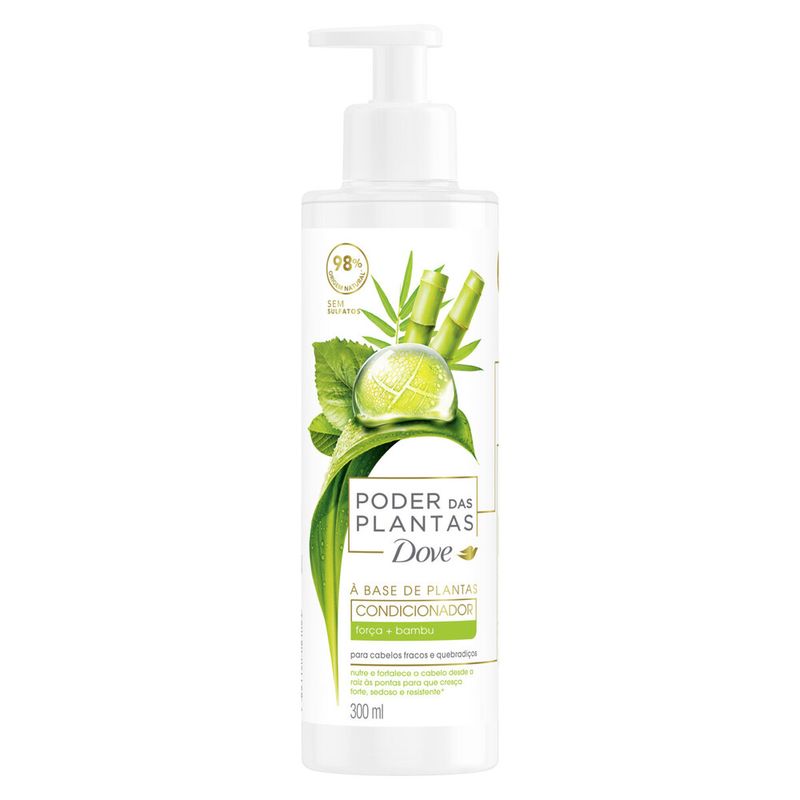 COND-DOVE-300ML-PUMP-POD-PLANTAS-FORCA-BAMBU