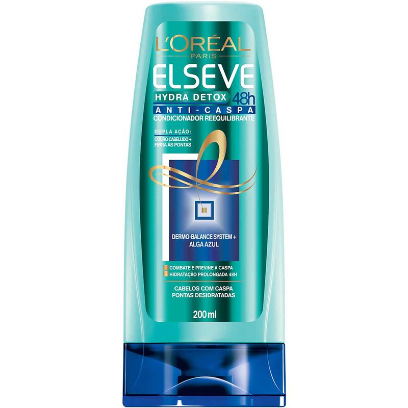 Condicionador L'Oréal Paris Elseve Hydra-Detox Anti-Caspa, 200ml (7899706139045)