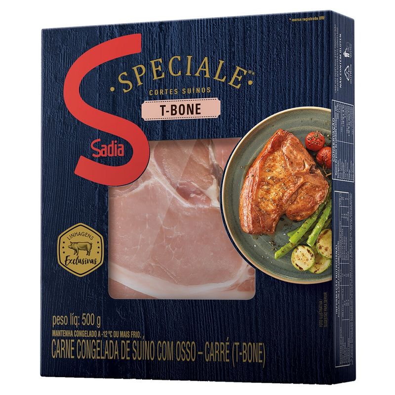 T-Bone Suíno Congelado Sadia Speciale 500g (7891515551520)