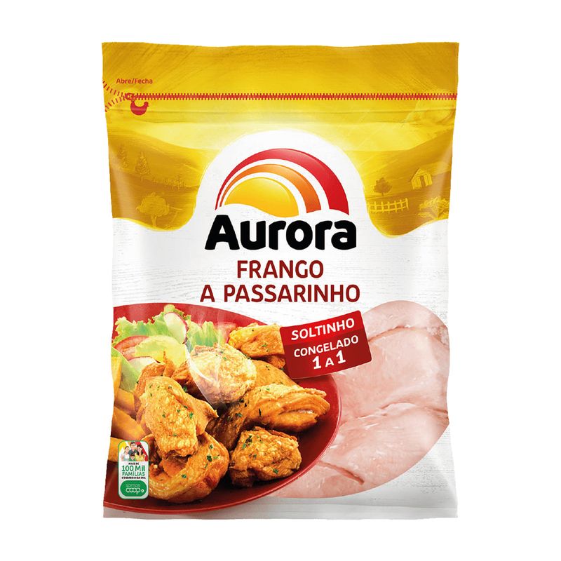 Frango a Passarinho Soltinho Congelado Aurora 1kg (7891164163709)