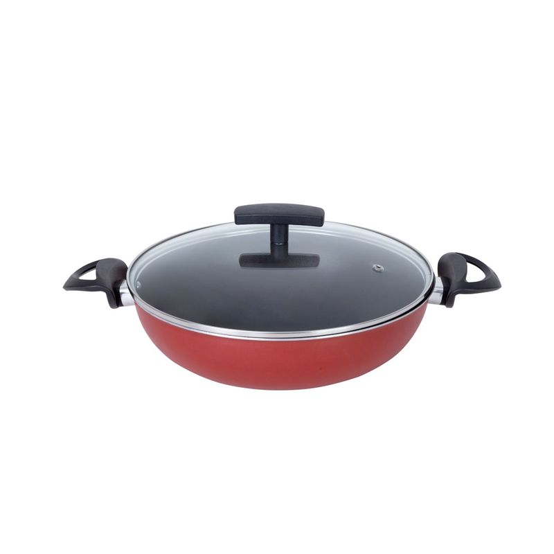 Caçarola Wok Antiaderente Cozillar N26 Vermelha (7898970300052)