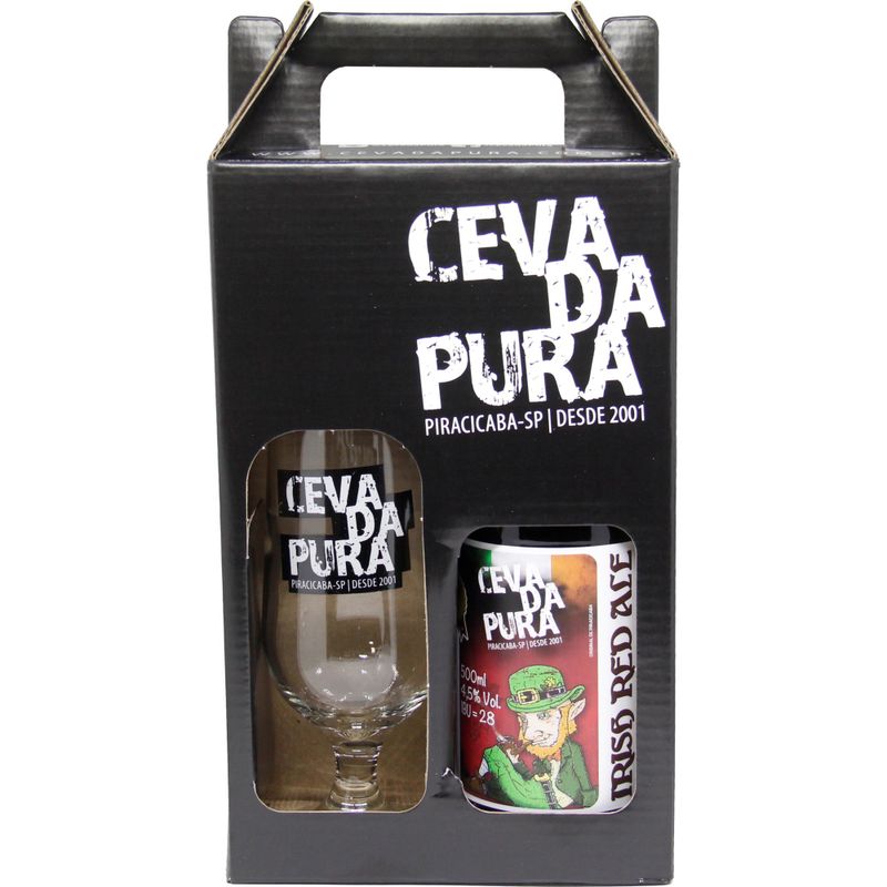 Cerveja Cevada Pura 500ml Red Ale+ Copo (7898942301483)