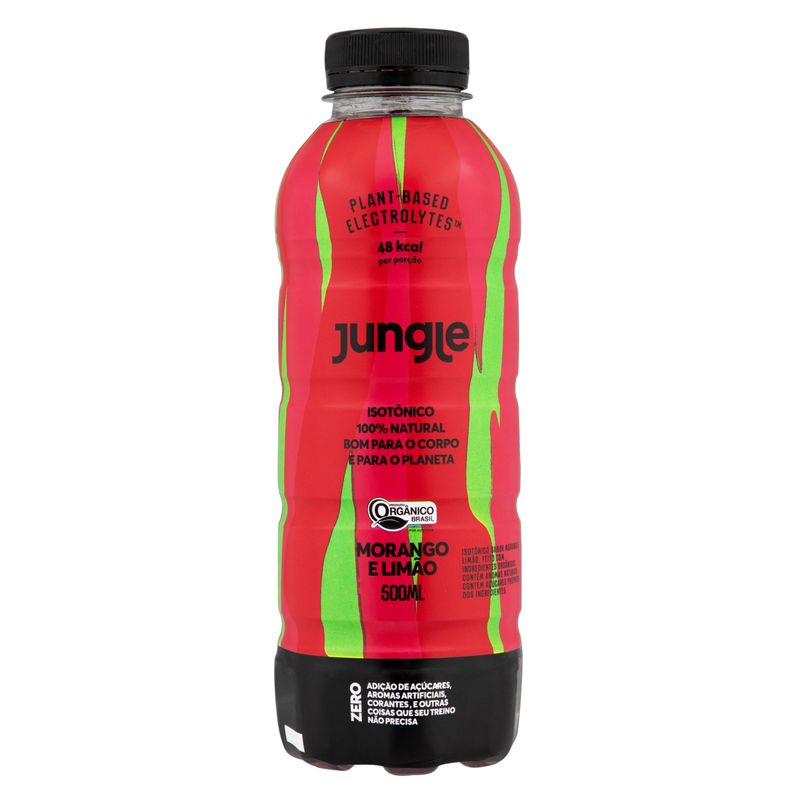 Isotônico Jungle 500ml Morango e Limão (7898955705780)