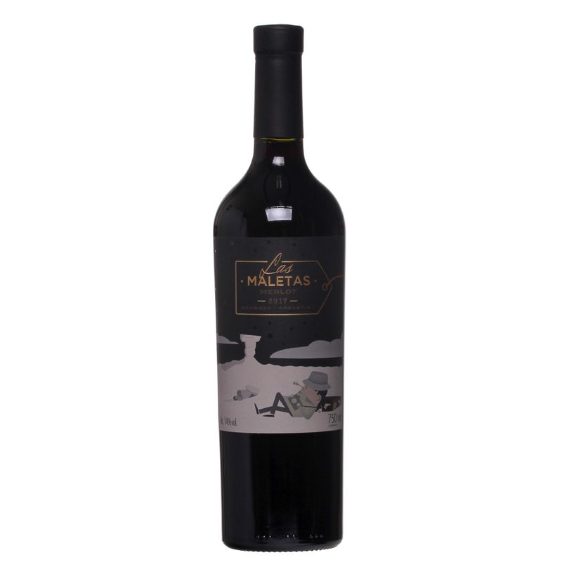 Vinho Argentino Las Maletas Tt Merlot 750ml (7790762054252)