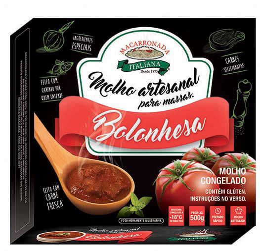 Molho Artesanal Macarronada Italiana 500g Bolonhesa (7898270430220)