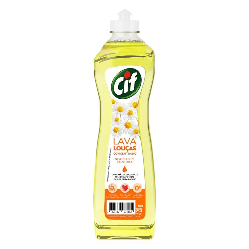 Lava louças Cif Concentrado de Camomila 420ml (7891150071612)