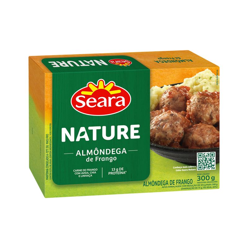 Almôndega de frango Seara Nature 300g (7894904255962)