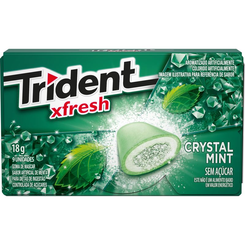 Goma Mascar Trident Fresh Com 9 Menta (7622210887658)