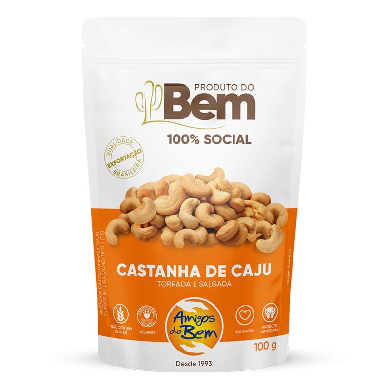 Castanha Caju Torrada Salgada Amigos Do Bem 100g (7898917945209)