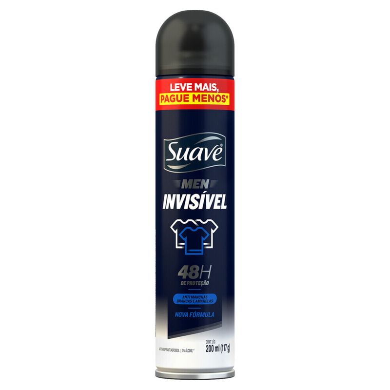 Desodorante Aerosol Suave Men Invisível 200ml (7891150070363)