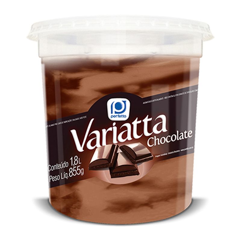 Sorvete Perfetto Variatta 1,8L Chocolate (7898080810908)