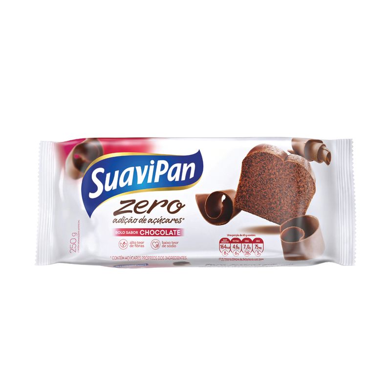 Bolo Suavipan 250g Zero Açúcar Chocolate (7898115900017)
