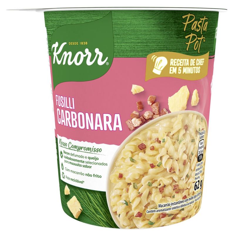 Macarrão Instantaneo Knorr Pote Carbonara 62G (7891150079458)