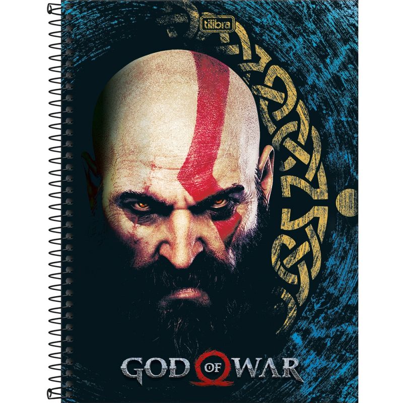 Caderno Universitário Capa Dura Tilibra 1M 80Folh God Of War (7891027308636)