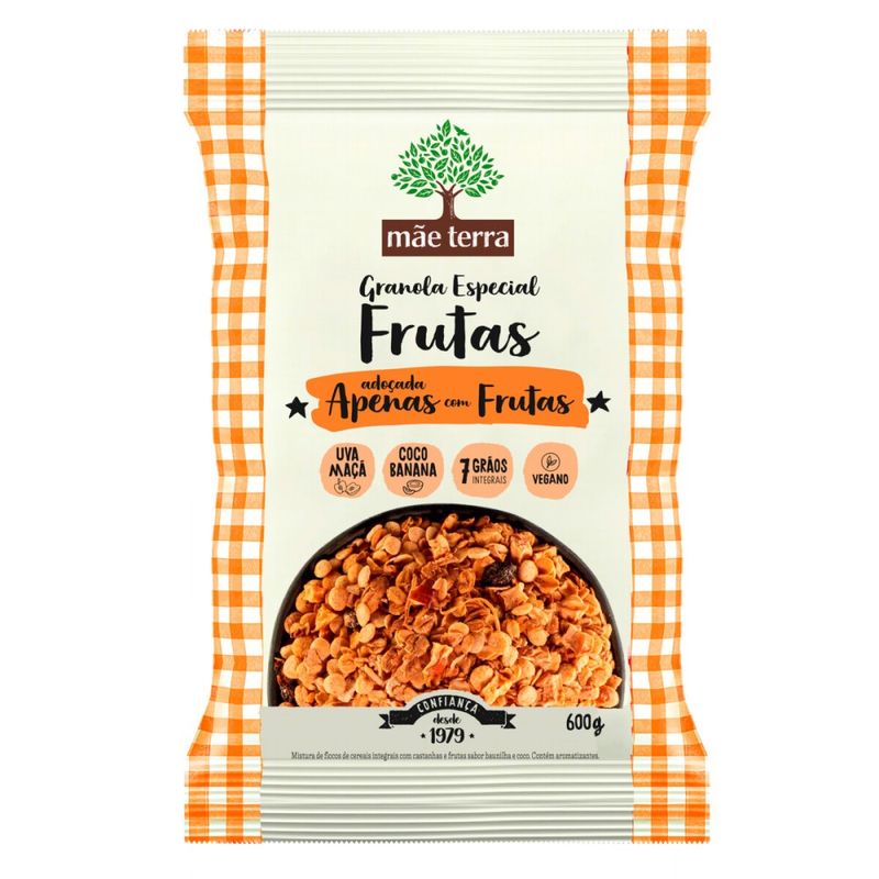 Granola Mãe Terra Frutas Adoçada 600g (7891150079649)